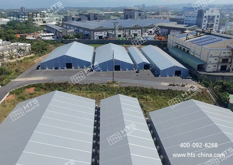 華燁海特斯近 2 萬㎡倉儲篷房圓滿搭建!9 座鋁合金篷房集群彰顯品質(zhì)實力 華燁海特斯近 2 萬㎡倉儲篷房圓滿搭建!9 座鋁合金篷房集群彰顯品質(zhì)實力